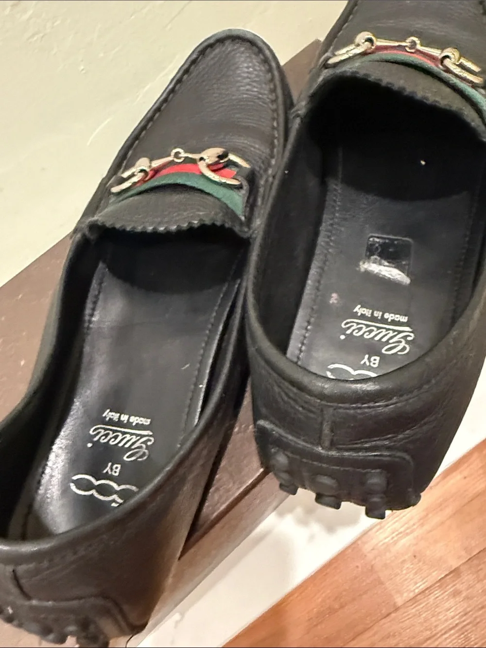 Gucci black leather